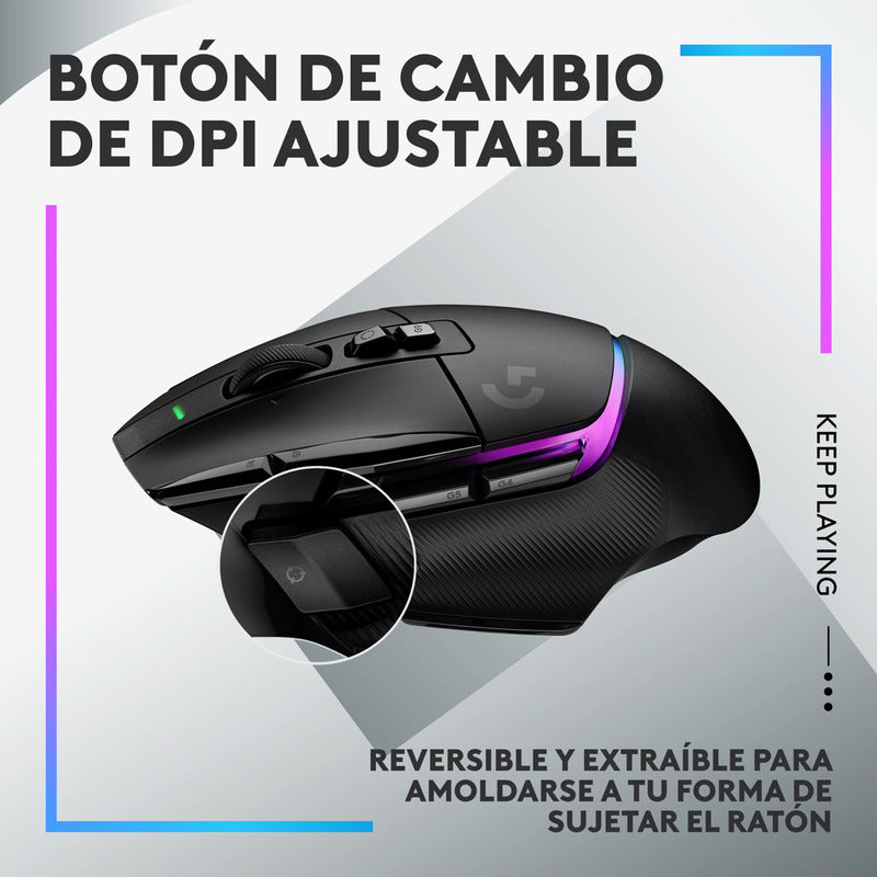 Mouse Gamer Logitech G502 X Plus Rgb Inalámbrico Hero 25k