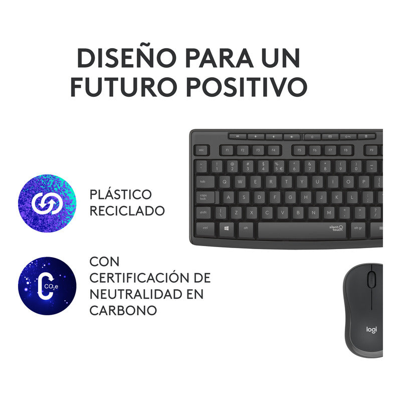 Combo Inalámbrico Logitech Mk295, Silencioso Teclado Y Mouse