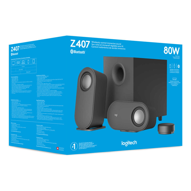 Parlantes 2.1 Bluetooth / Control Inalámbrico Logitech Z407