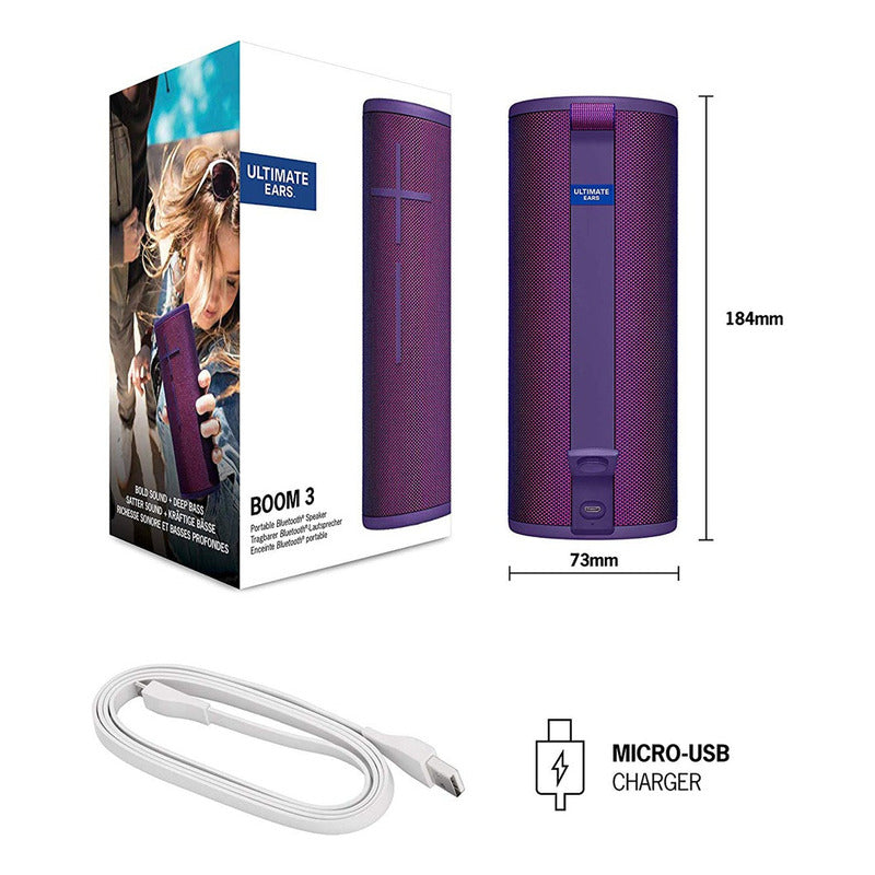 Ultimate Ears Combo: Parlante Boom 3 + Base De Carga