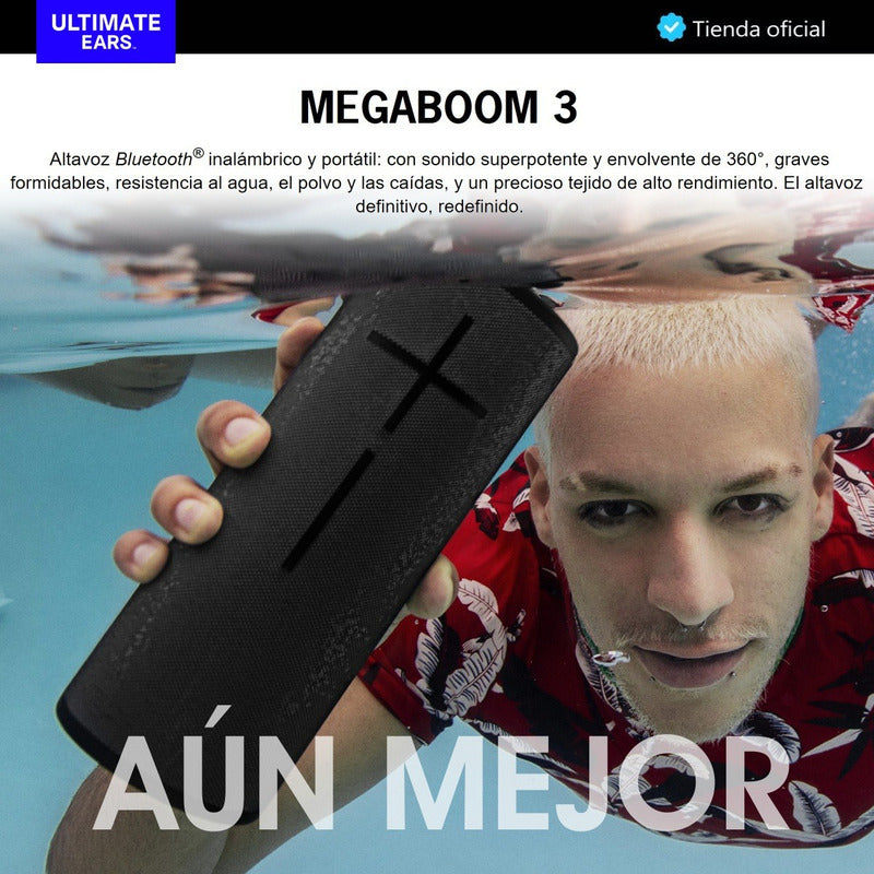 Ultimate Ears Combo: Parlante Megaboom 3 + Base De Carga