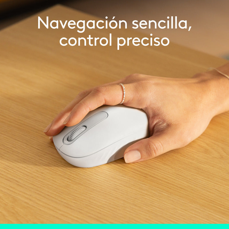 Mouse Inalámbrico Bluetooth Logitech M196, Blanco