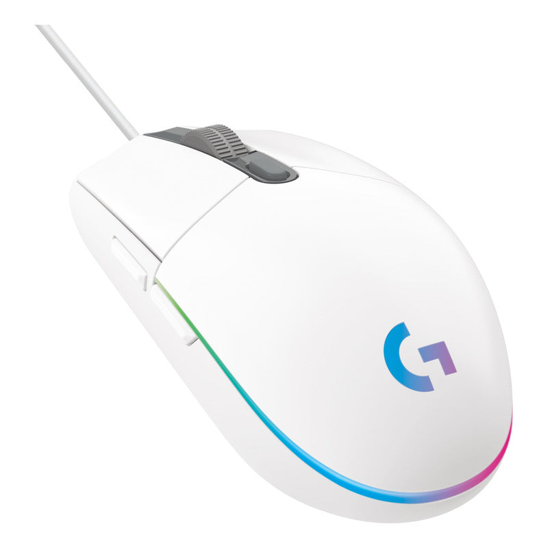 Combo Gamer Logitech Mouse G203 Blanco + Pad Mouse G240