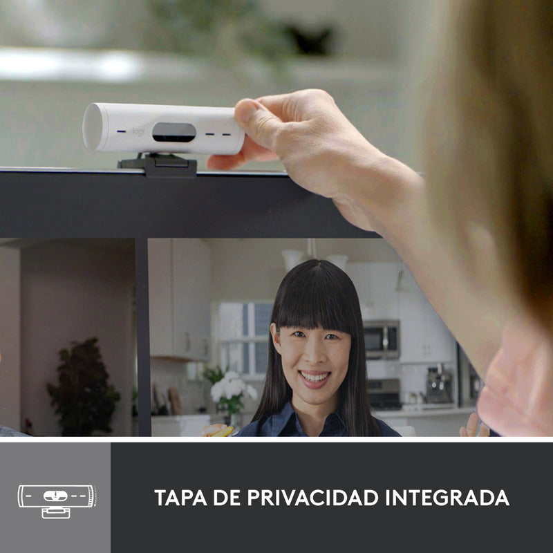 Webcam Full Hd 1080p, Rightlight 4, Logitech Brio 500 Blanco