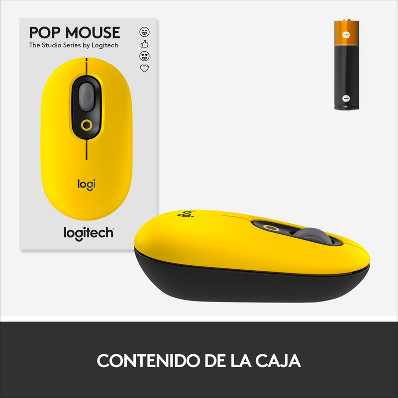 Mouse Inalámbrico Logitech Pop Blast Con Botón Emojis