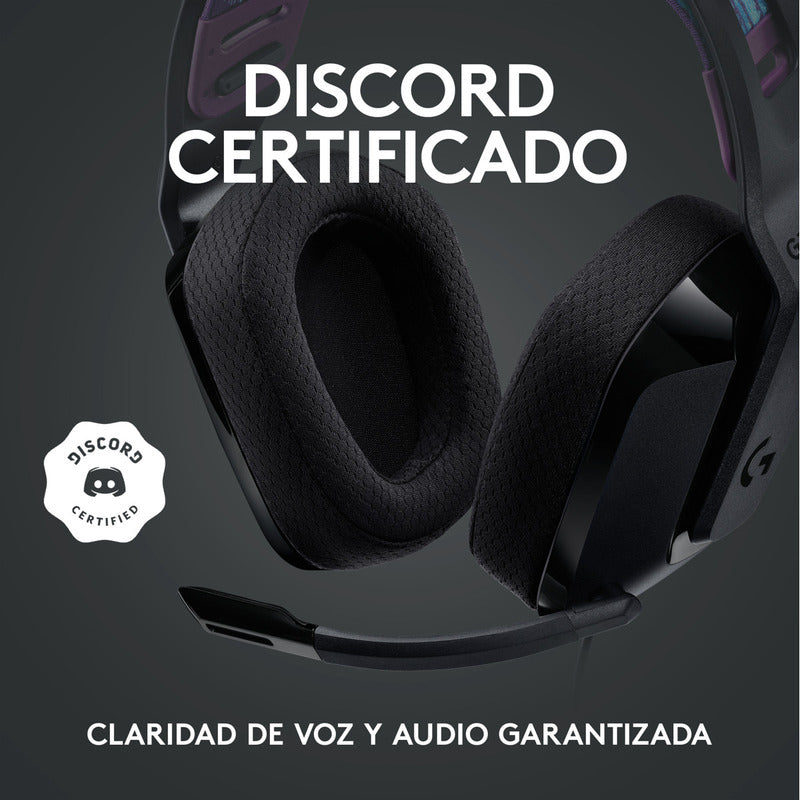 Diadema Gamer Logitech G335, Pc, Ps5, Xbox / Color & Confort