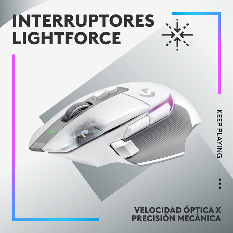 Mouse Gamer Logitech G502 X Plus, Inalámbrico Rgb / Hero 25k