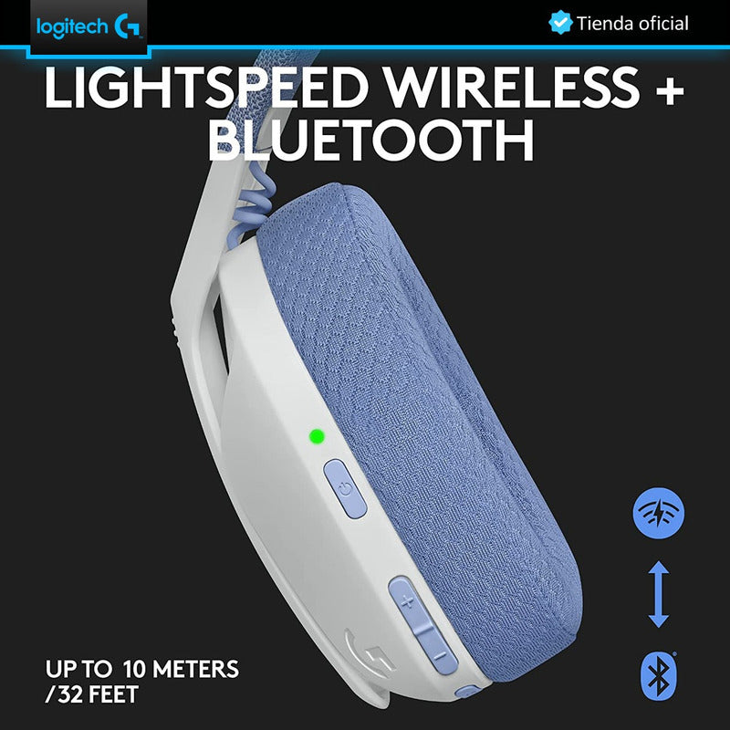 Logitech Diadema Gamer G435 Inalámbrica + Mouse Gamer G305 B