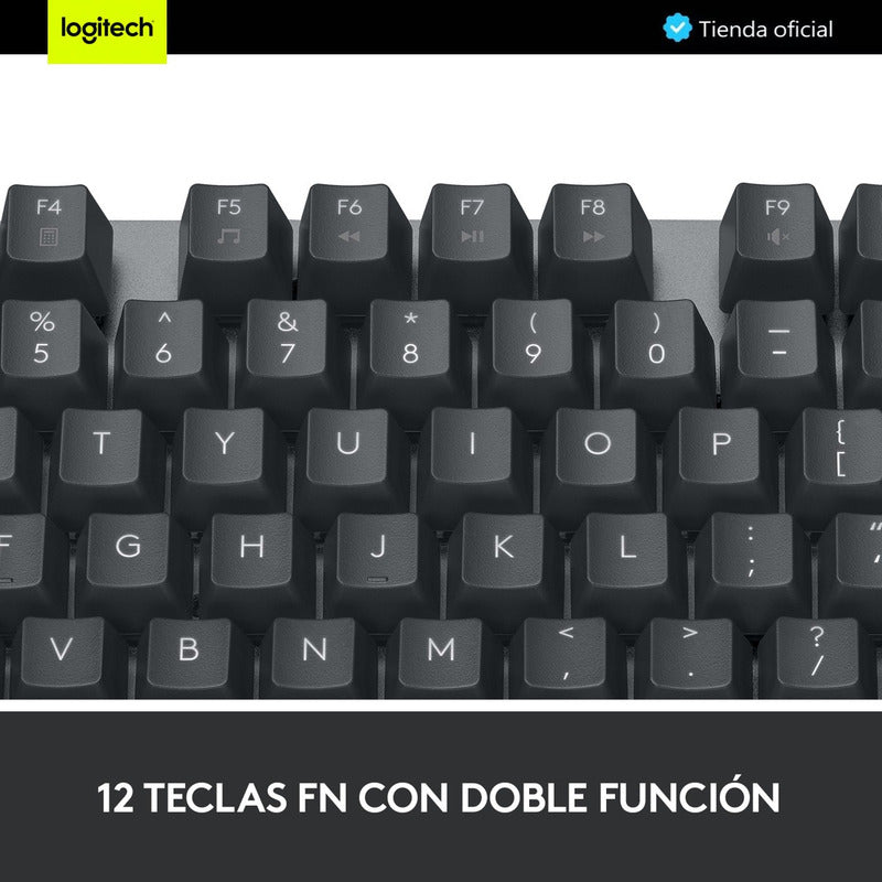 Teclado Mecánico Logitech K835 Tkl Con Switch Rojo / Inglés