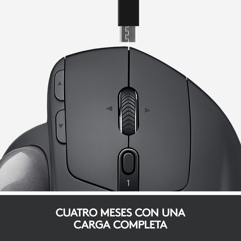 Mouse Logitech Mx Ergo, Trackball Inalámbrico / Recargable