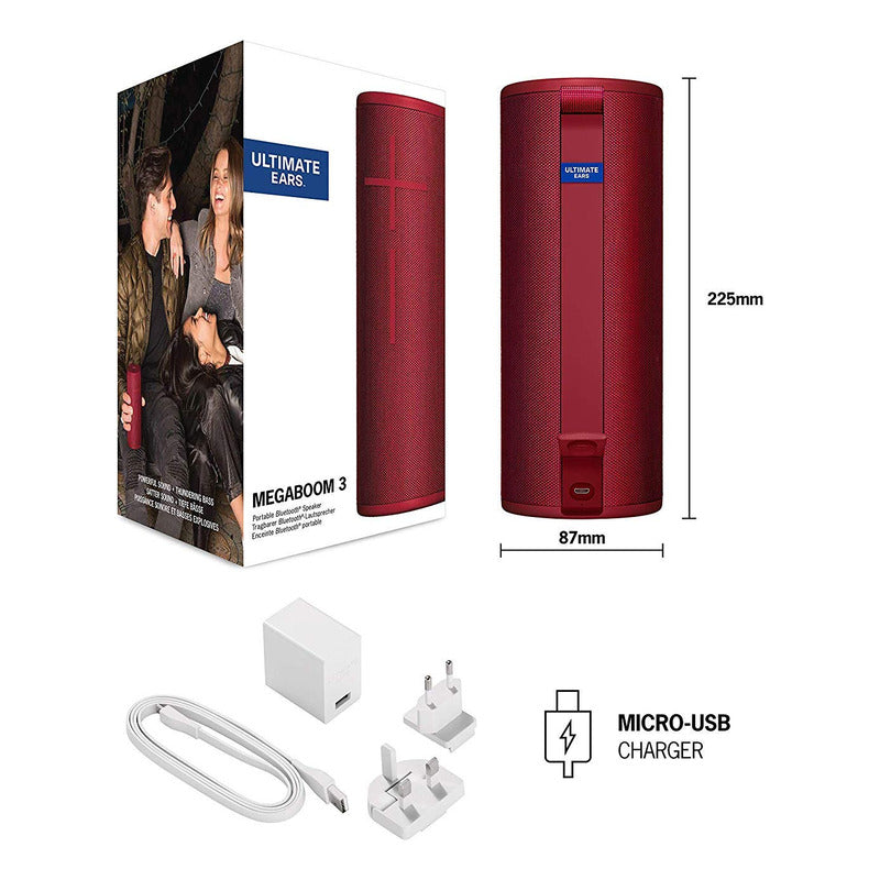 Ultimate Ears Combo: Parlante Megaboom 3 + Base De Carga