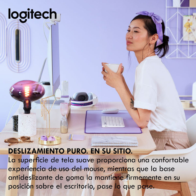 Alfombrilla De Escritorio Logitech Desk Mat Studio Lavanda