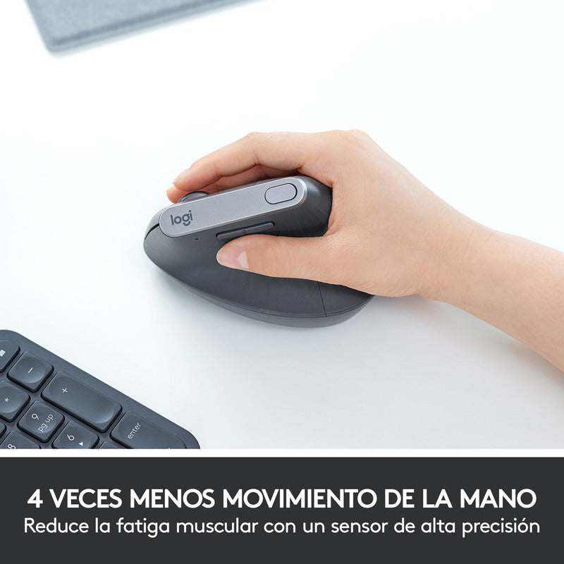 Mouse Ergonómico Avanzado Recargable Logitech Mx Vertical