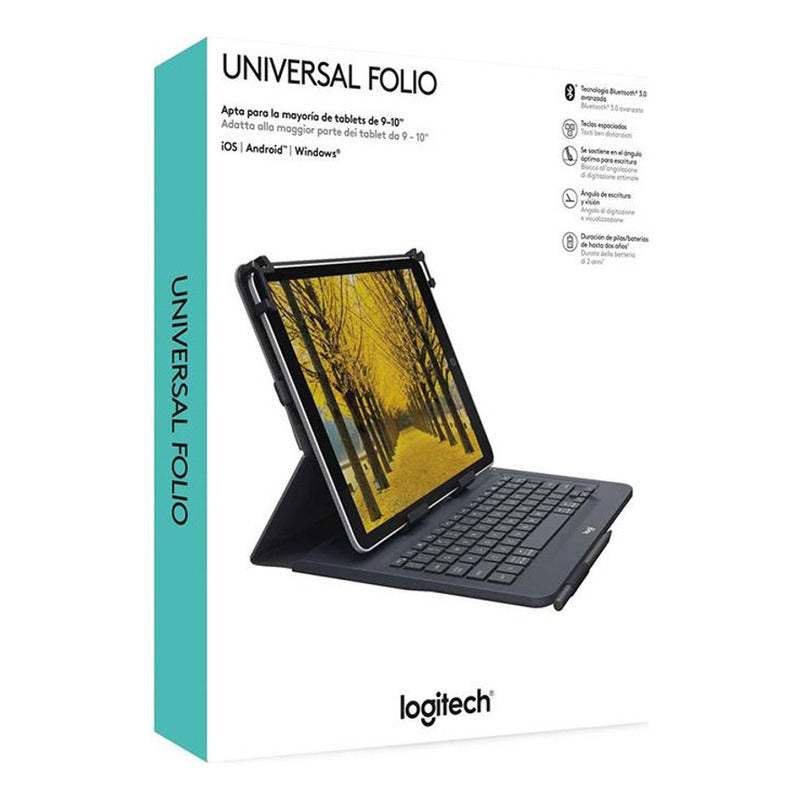 Universal Folio Logitech, Teclado iPad Y Tablet De 9''-10''