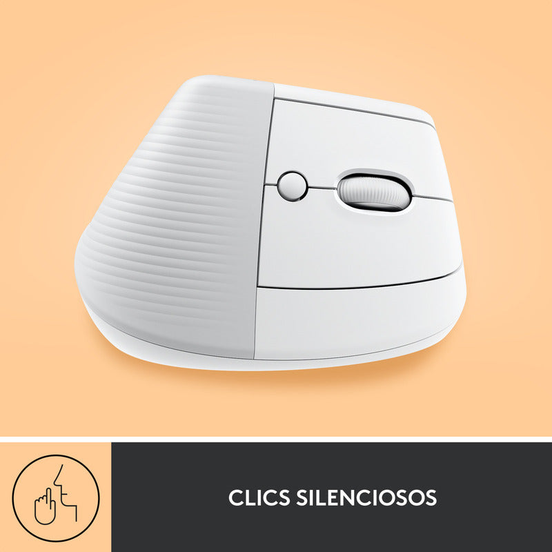 Mouse Ergonómico Logitech Lift Vertical Avanzado, Blanco