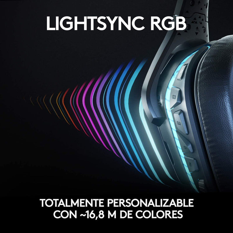 Diadema Gamerlogitech G935, Inalámbrica 7.1 / Rgb Lightsync