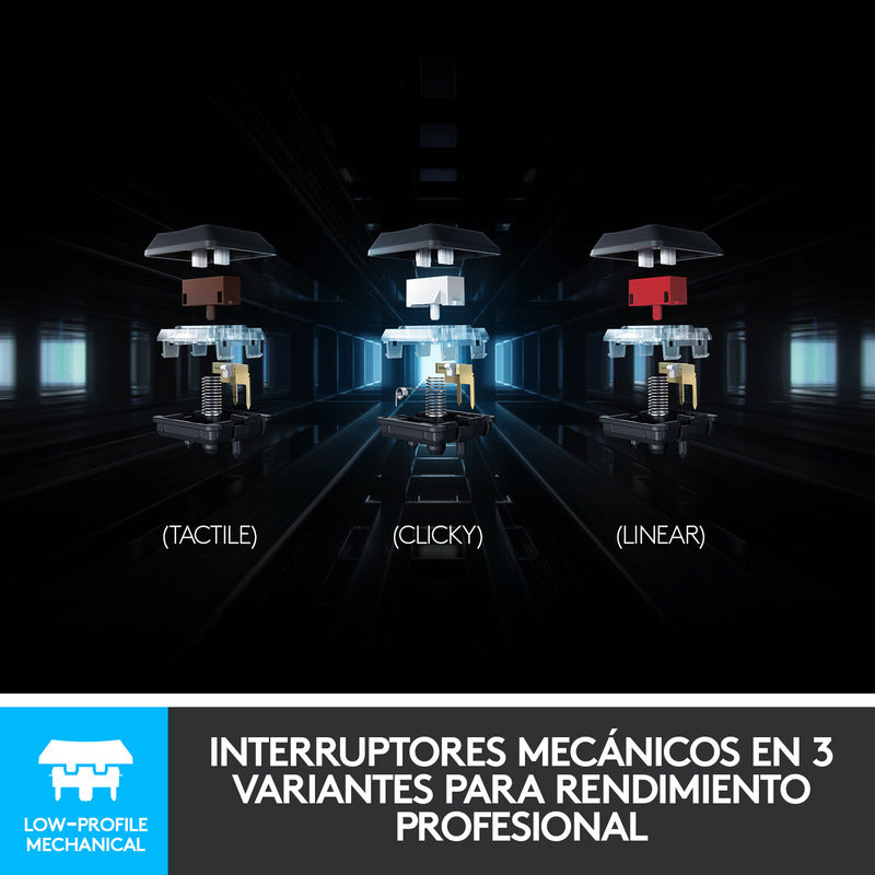 Teclado Gamer Logitech G815 Mecánico Ultrafino Lightsync Rgb