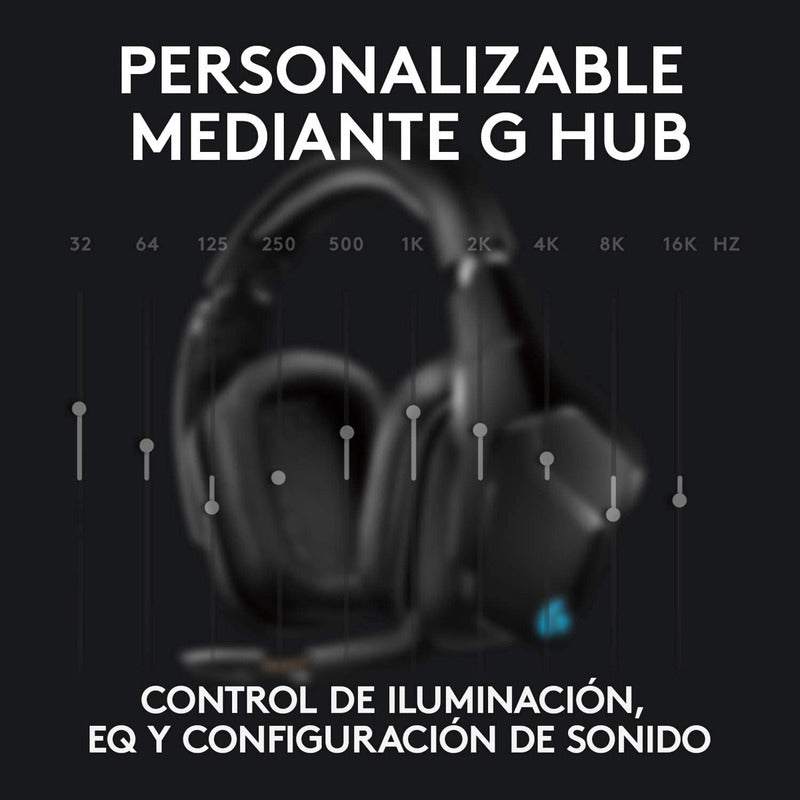 Diadema Gamerlogitech G935, Inalámbrica 7.1 / Rgb Lightsync