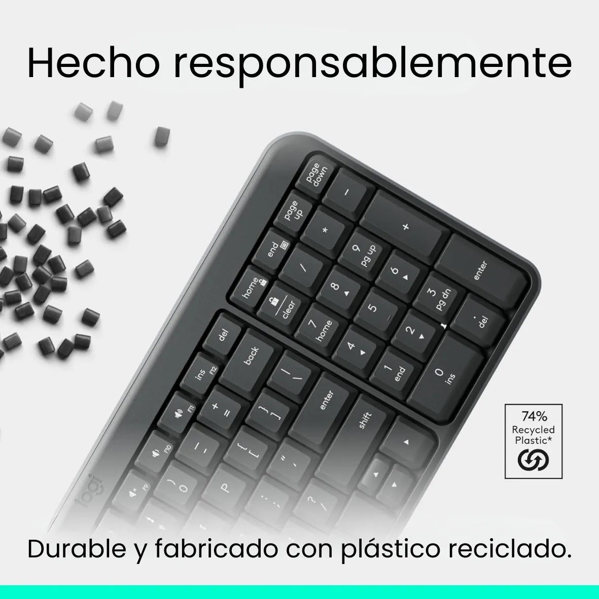 Teclado Multimedia Inalambrico Bluetooth Logitech K250 Negro