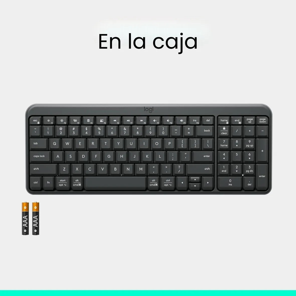 Teclado Multimedia Inalambrico Bluetooth Logitech K250 Negro