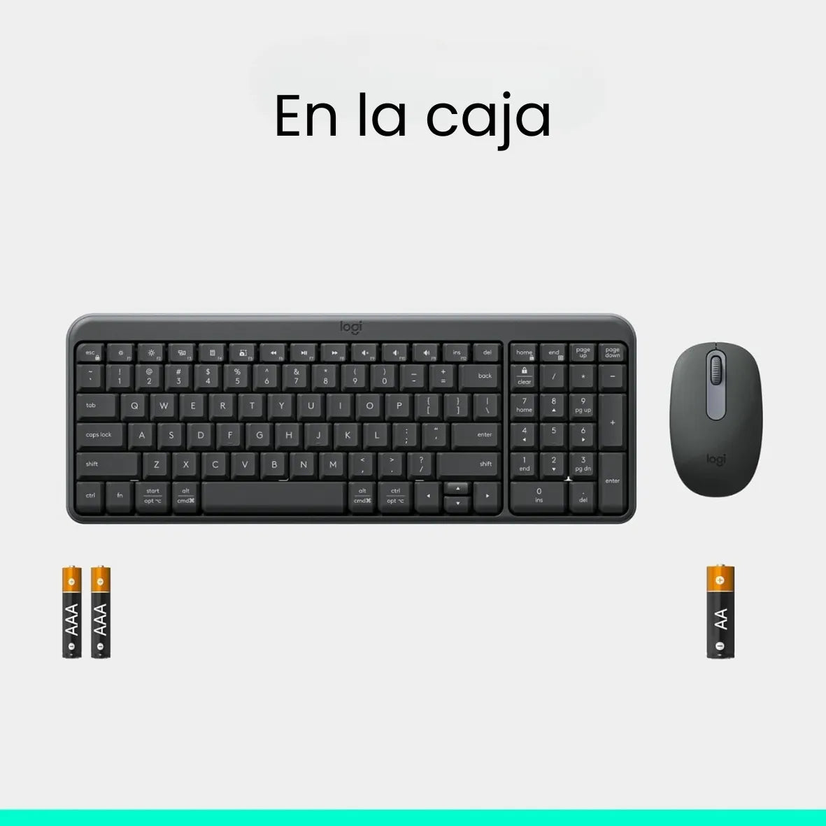 Combo Inalámbrico Bluetooth Logitech MK250 con Diseño Compacto