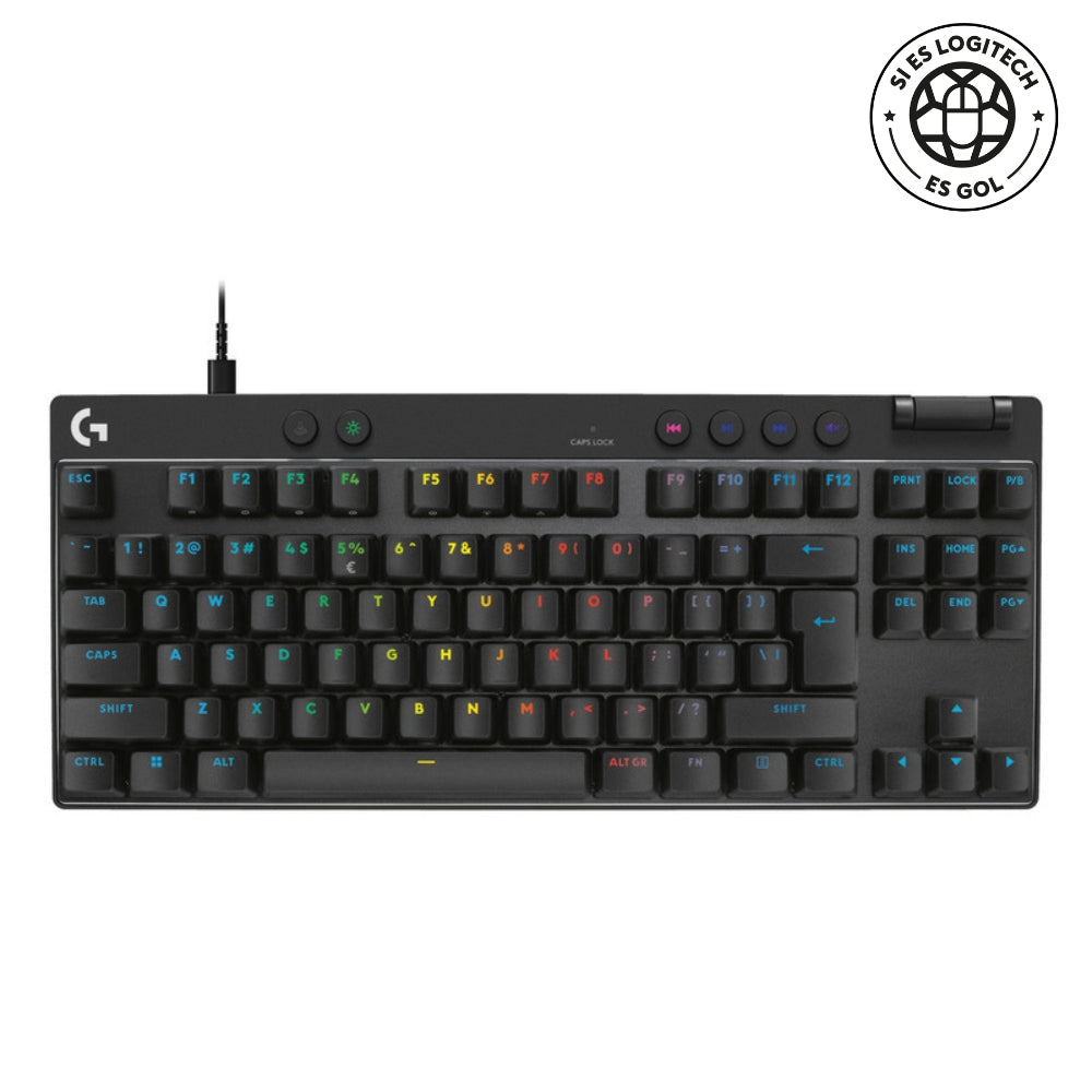 Teclado Gamer Logitech G PRO X TKL RAPID (Magnético-Analógico) con RGB LIGHTSYNC, Negro