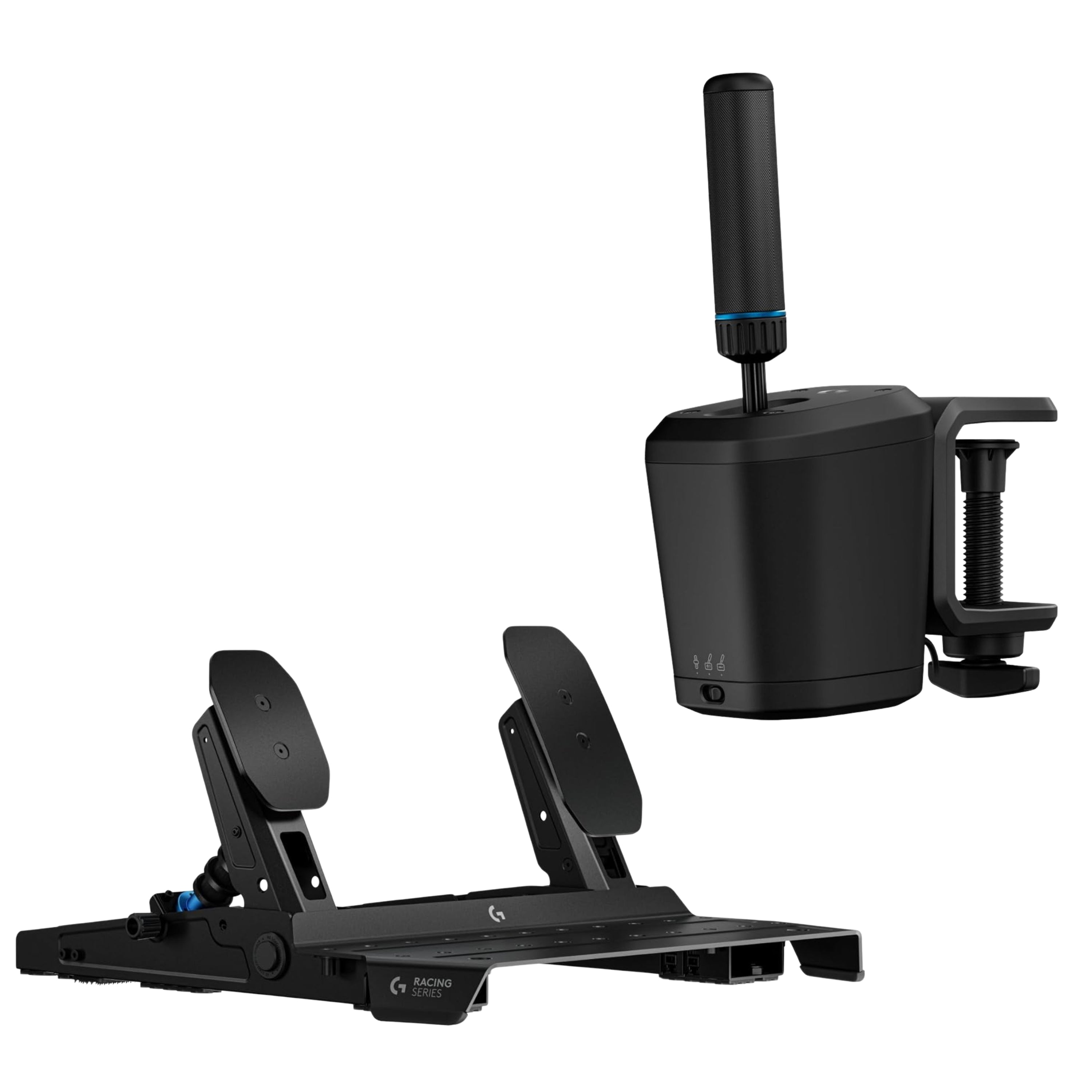 Palanca De Cambios & Freno De Mano Logitech Rs Para Timones + Pedales Para Simulador De Carreras Logitech G Rs Pedals