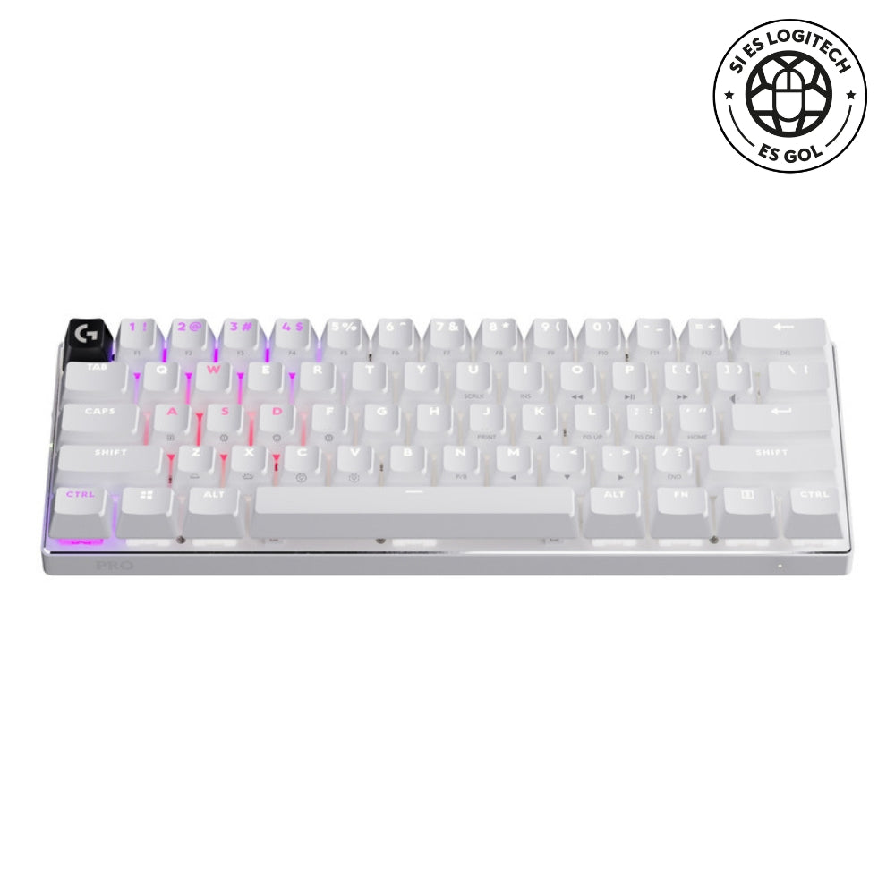 Teclado Gamer Logitech Pro X 60, Inalámbrico Lightspeed
