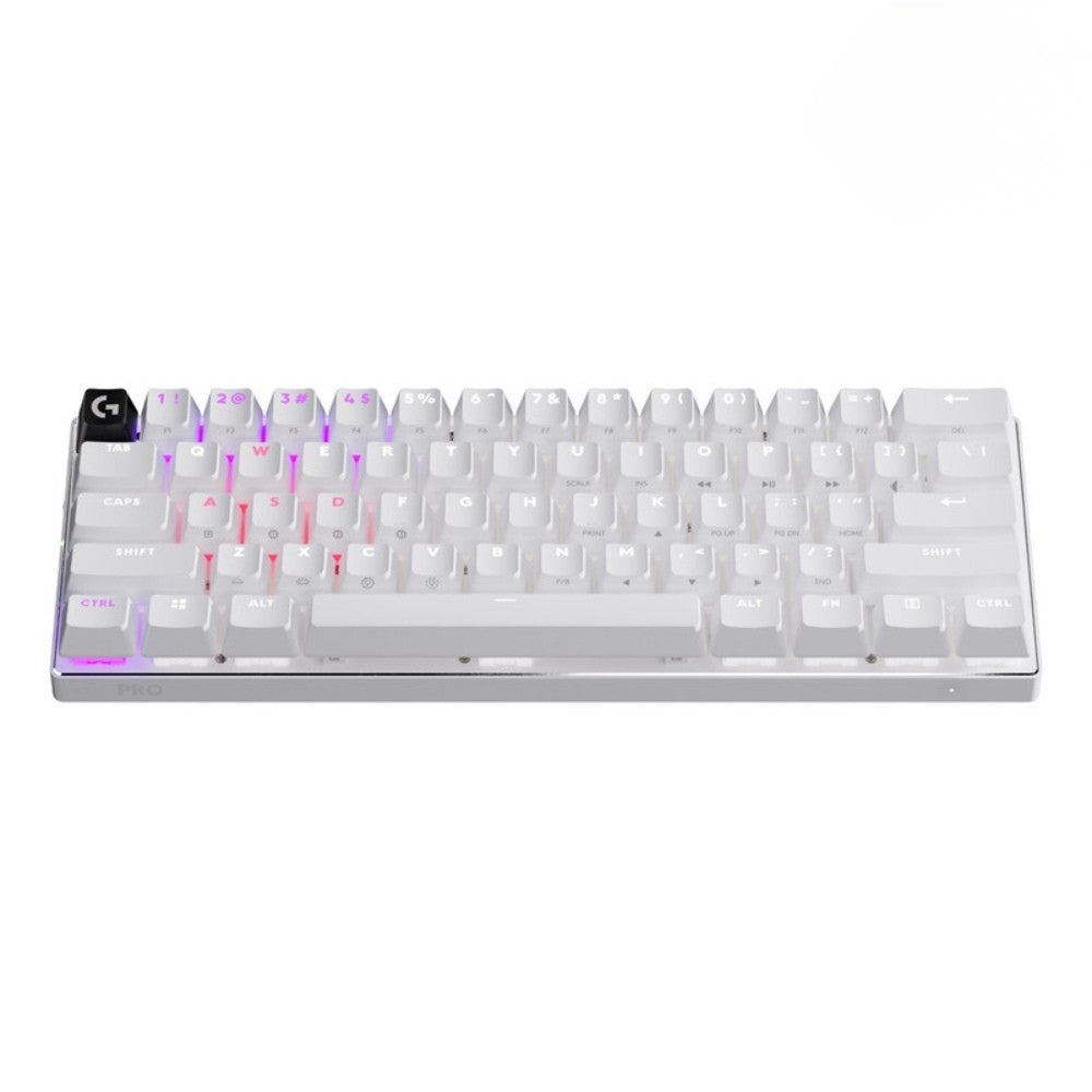 Teclado Gamer Logitech Pro X 60, Inalámbrico Lightspeed - Blanco