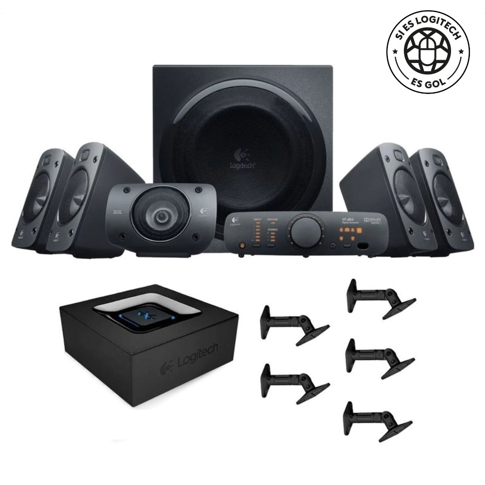 Combo Altavoces 5.1 Logitech Z906 THX + Adaptador Bluetooth + Bases