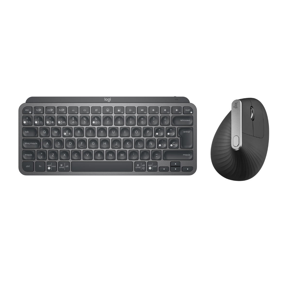 Combo Inalámbrico Logitech Teclado MX Keys Mini + Mouse MX Vertical