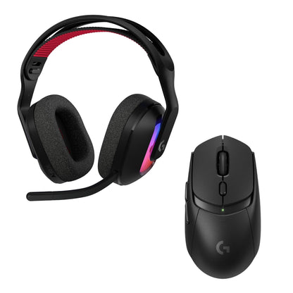 Diadema Gamer Logitech G A20X Lightspeed para PS5, Xbox, Switch, PC - Negro + Mouse Gamer Inalámbrico Logitech G309 LIGHTSPEED Bluetooth Sensor HERO 25K - Negro