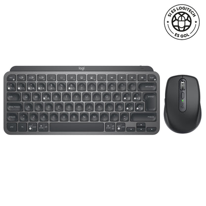 Combo Logitech Teclado Mx Keys Mini + Mouse Mx Anywhere 3s Grafito