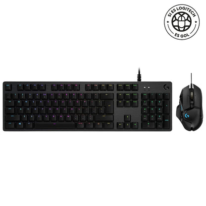 Combo Gamer Logitech Teclado Mecánico G513 + Mouse G502 Hero