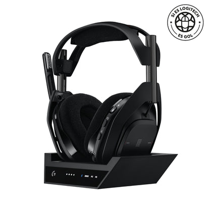 Auriculares Gamer Inalámbricos Logitech G Astro A50 X LIGHTSPEED Base PLAYSYNC - Negro