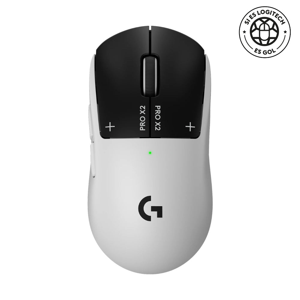 Mouse Gamer Inalámbrico Logitech G PRO X2 SUPERSTRIKE Lightspeed - Blanco/Negro