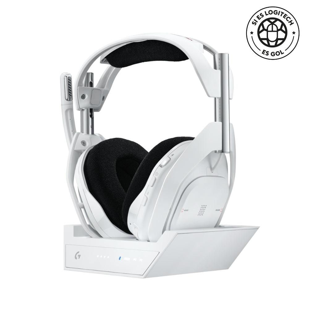 Auriculares Gamer Inalámbricos Logitech G Astro A50 X LIGHTSPEED Base PLAYSYNC - Blanco