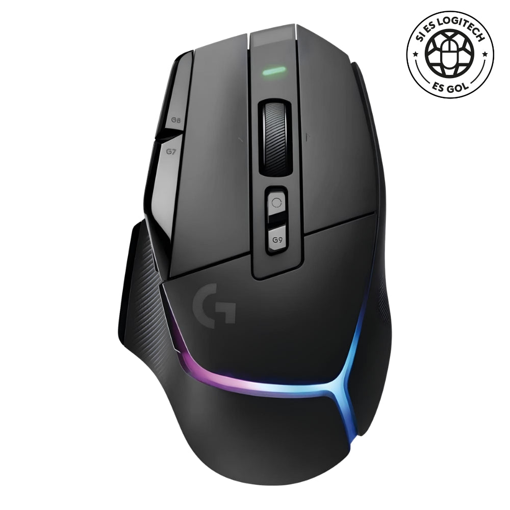 Mouse Gamer Inalámbrico Logitech G502 X PLUS RGB HERO 25K DPI 13 Botones - Negro