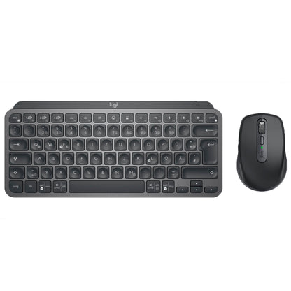 Combo Logitech Teclado Mx Keys Mini + Mouse Mx Anywhere 3s Grafito