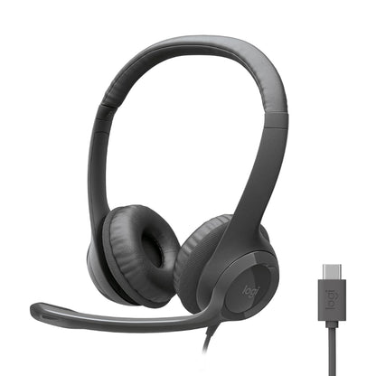 Auriculares con Micrófono USB-C Logitech H390 con Controles en el Cable - Negro