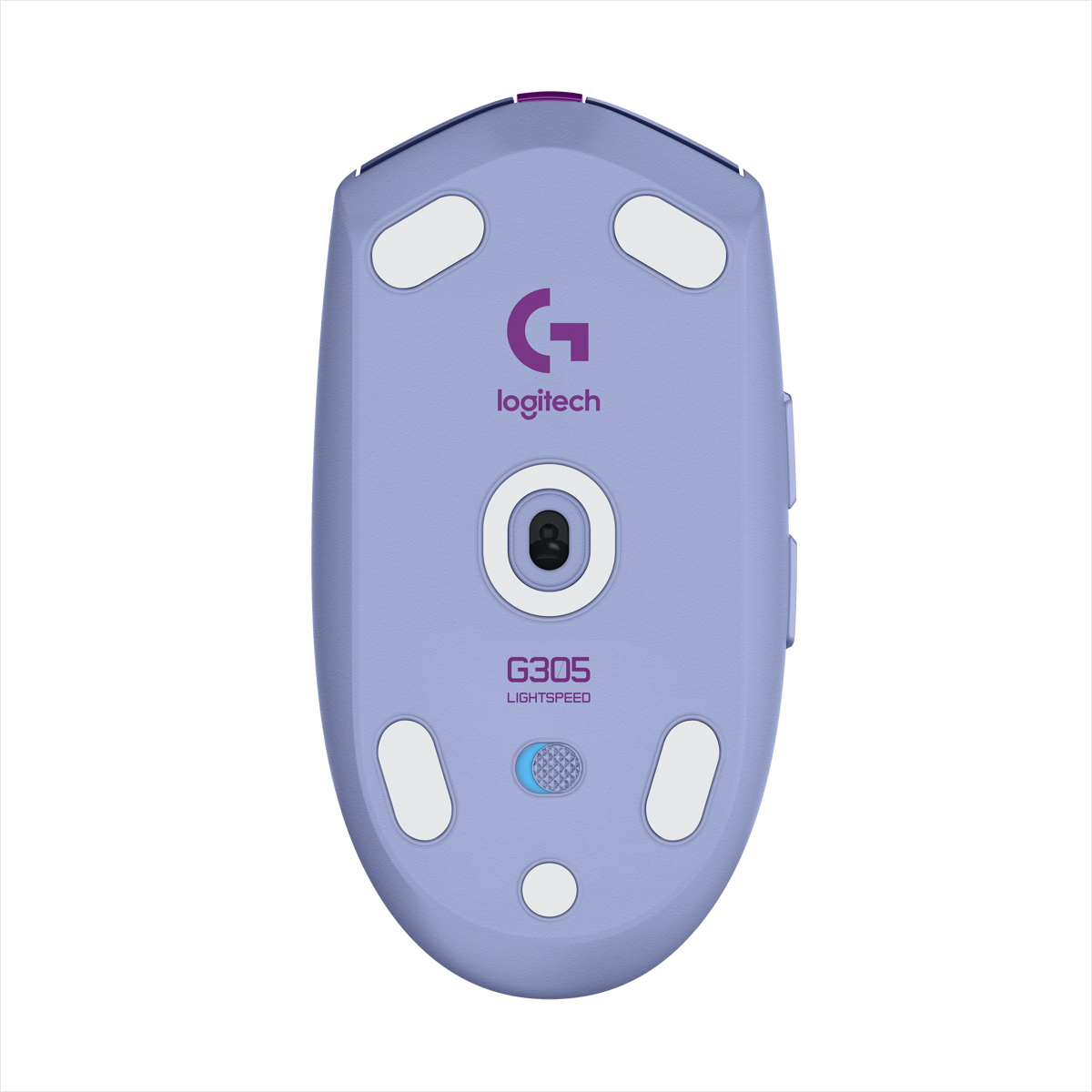 Mouse Gamer Inalámbrico Logitech G305 LIGHTSPEED HERO 12000 DPI 6 Botones - Lila + Pad Mouse Gamer Logitech G240 con Superficie de Tela