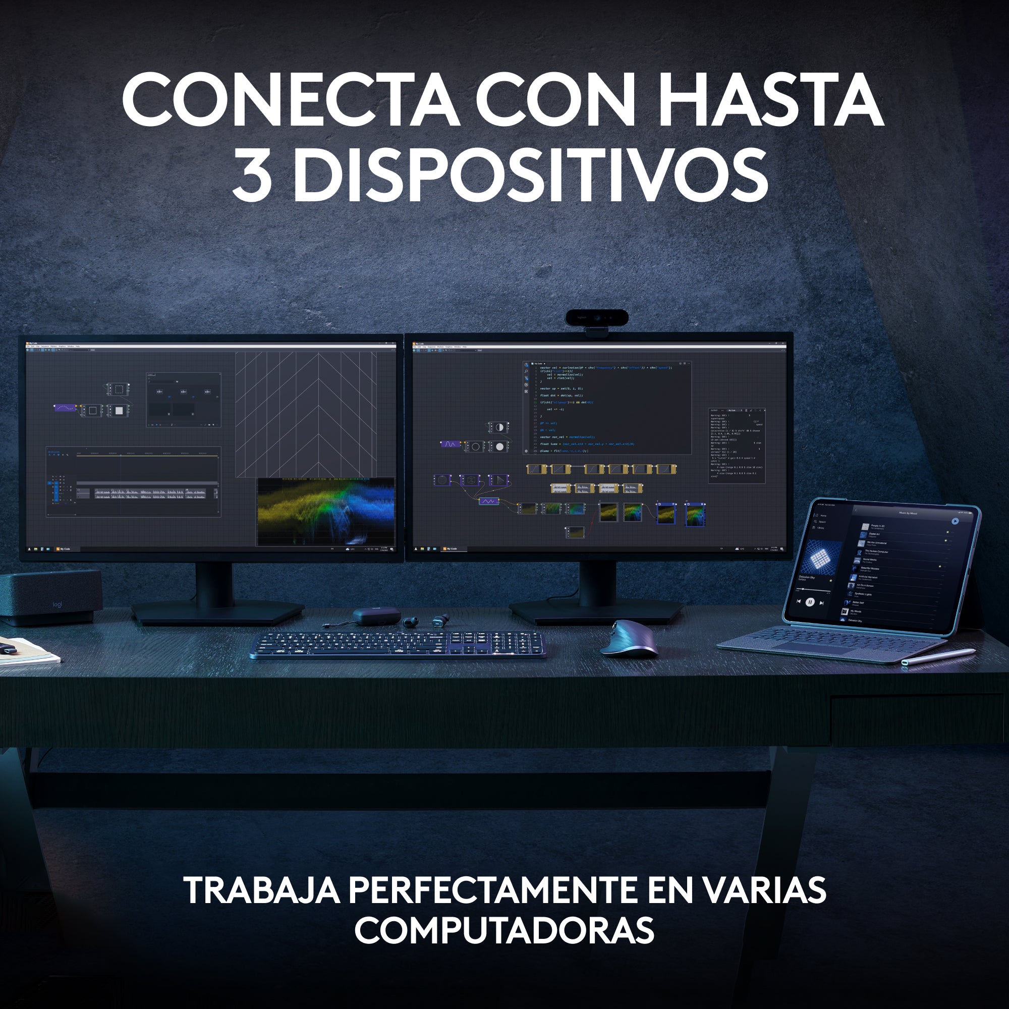 Teclado Avanzado Logitech MX Keys S Inalámbrico Multidispositivo + Mouse Inalámbrico Avanzado Logitech MX Master 4 Bluetooth/Bolt