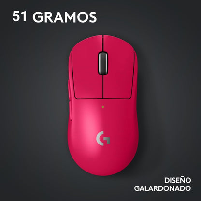 Mouse Gamer Inalámbrico Logitech G Pro X Superlight 2c, Rosa