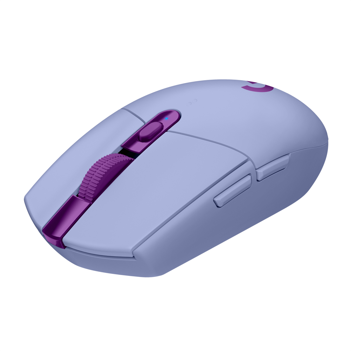Mouse Gamer Inalámbrico Logitech G305 LIGHTSPEED HERO 12000 DPI 6 Botones - Lila + Pad Mouse Gamer Logitech G240 con Superficie de Tela
