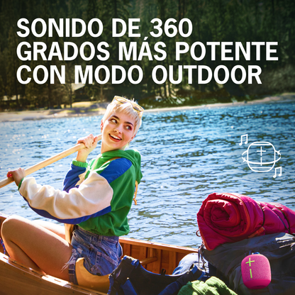 Ultimate Ears Wonderboom 3, Kit 2 Parlantes Impermeables, Rosa