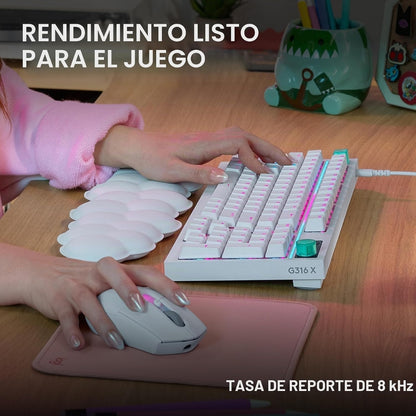 Teclado Gamer Mecanico Logitech G316 X 98 Switch Tactil - Blanco
