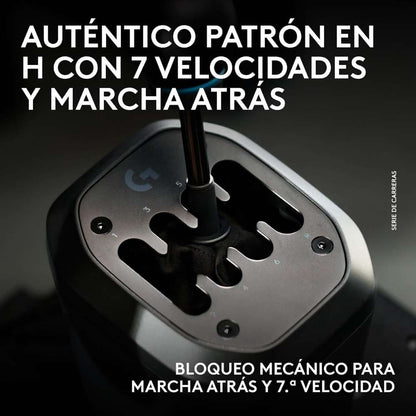 Volante de Carreras Logitech G RS50 System Sim Racing con TRUEFORCE + Palanca de Cambios Logitech G RS H-Shifter + Pedales Simulador de Carreras Logitech G RS Pedals