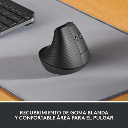 Teclado Inalámbrico Logitech K780 Multidispositivo + Mouse Ergonómico Vertical Logitech Lift Inalámbrico - Negro