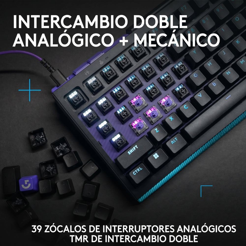 Teclado Gamer Mecanico Logitech G512 X 75 Switch Tactil - Negro