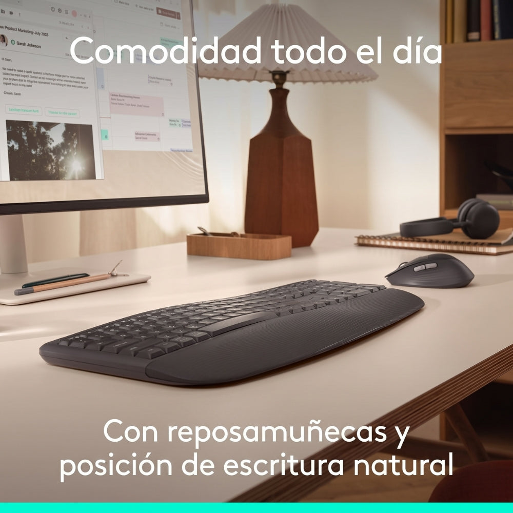 Combo Teclado y Mouse Inalámbrico Logitech Signature Comfort Plus MK880 Bluetooth